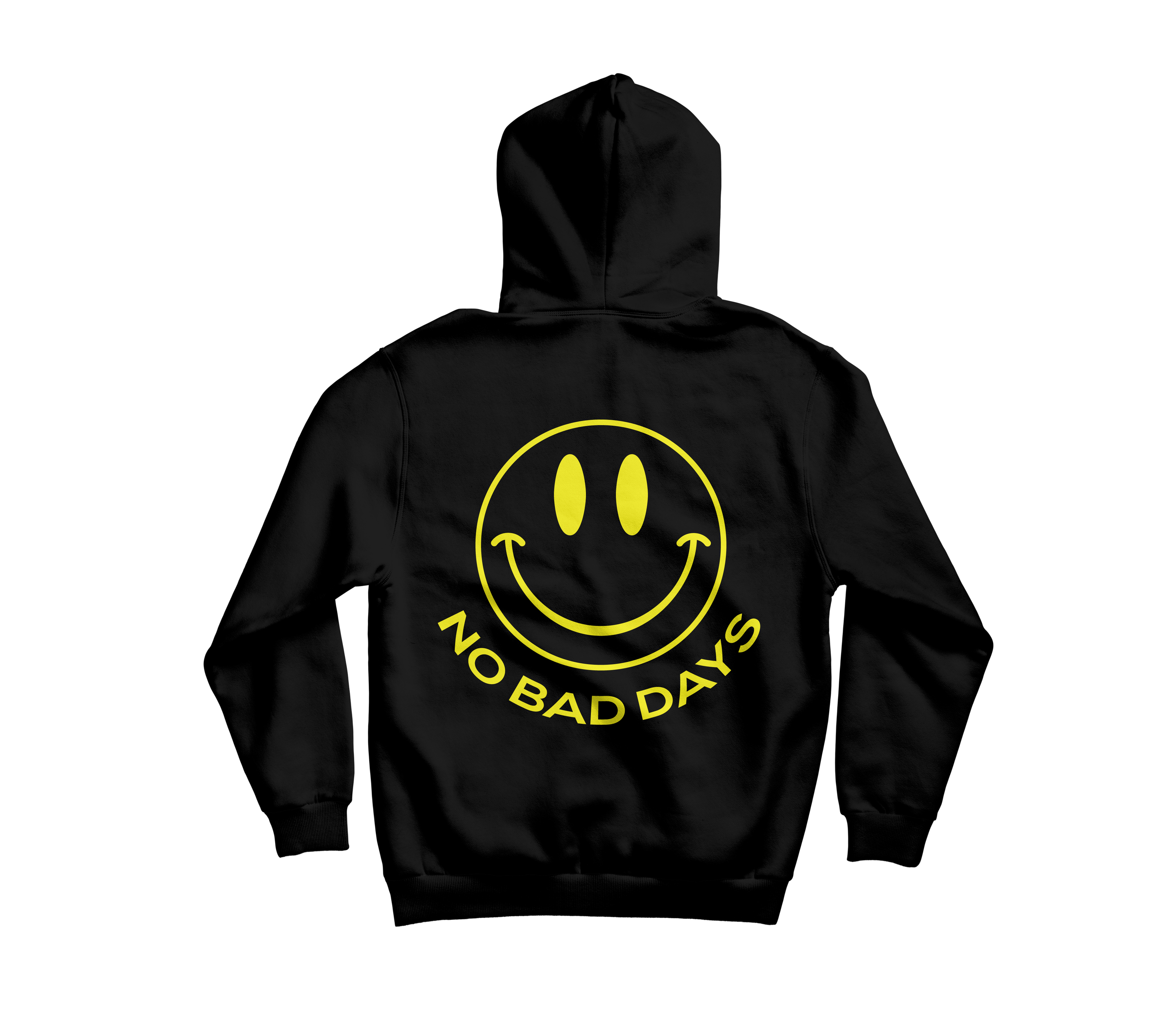 no bad days hoodie - black