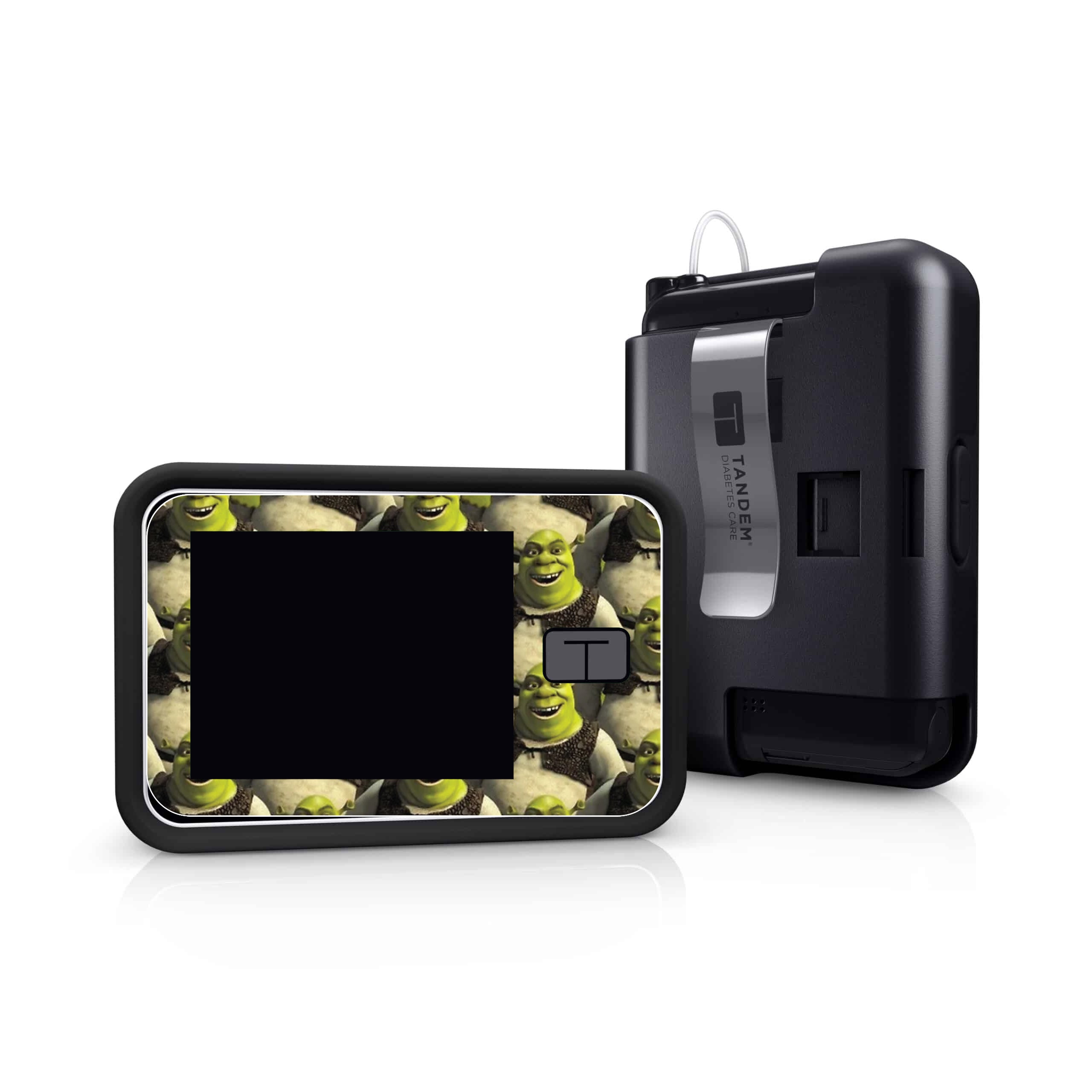 shrek insulin pump decal - tslim x2 and medtronic